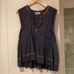 Isabel Marant Green embroidered top